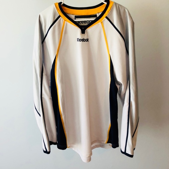 Reebok Other - Reebok White Navy Gold Hockey Jersey | Adult S